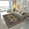 Modern and simple European-style waterproof carpet, crystal velvet high-definition printed absorbent carpet, living room and study floor mat Application Scenario